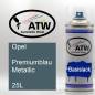 Preview: Opel, Premiumblau Metallic, 25L: 400ml Sprühdose, von ATW Autoteile West.